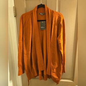 New 89th & Madison XL burnt orange cardigan